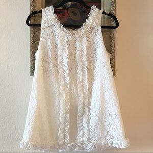 White Floral Shirt or Dress